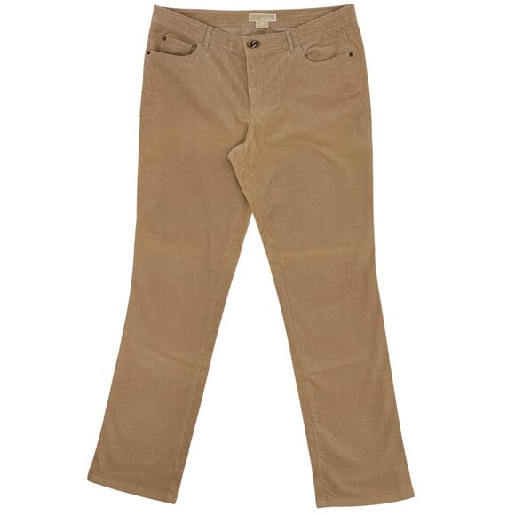 Michael Kors Tan Corduroy Pants | Quiet Luxury Academia Preppy Classic Casual 12 - Picture 2 of 14
